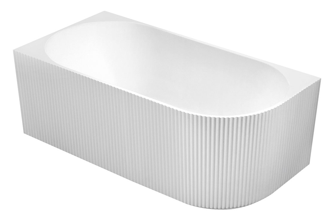Levně Aqualine TIBERA STRIP L rohová stojící vana, 150x75cm, bílá