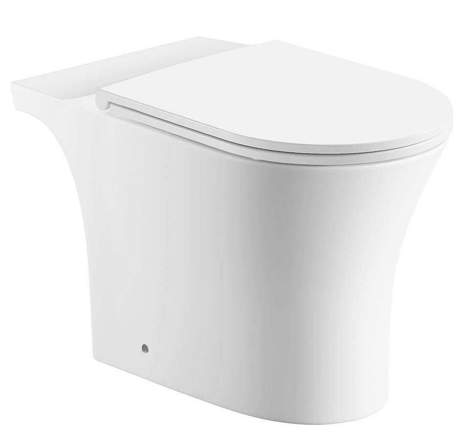 Levně Aqualine VITO WC kombi mísa, Rimless, 61x35,5cm, spodní/zadní odpad, bílá