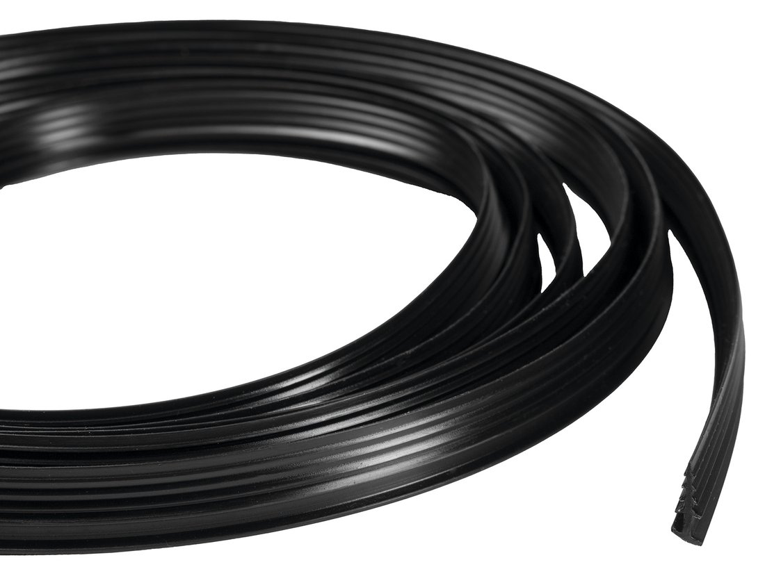 Polysan EASY BLACK zamačkávací těsnění pivotových dveří; 1838mm