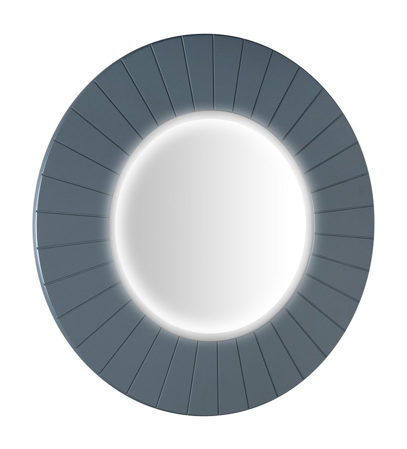 Levně Sapho LUMIRO STRIP kulaté zrcadlo s LED osvětlením v rámu ø 75cm, siena