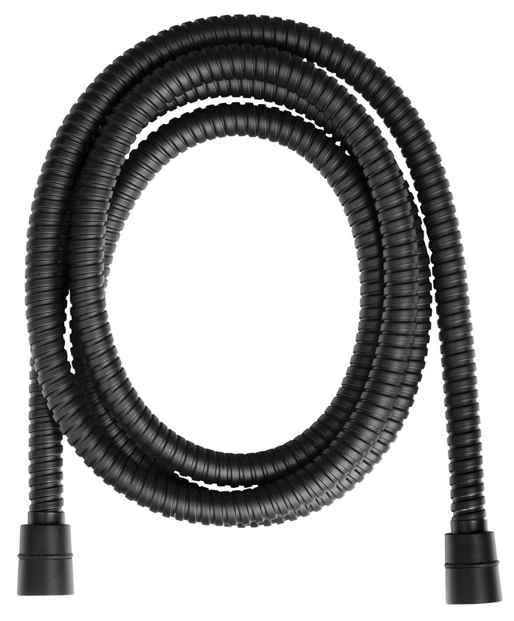 Sapho POWERFLEX kovová sprchová hadice, 200cm, černá mat