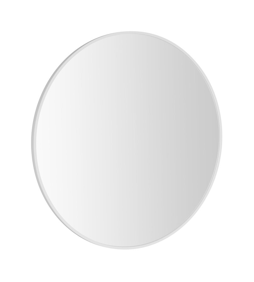 Levně Sapho NOTION SLIM kulaté zrcadlo v rámu ø 50cm, bílá mat