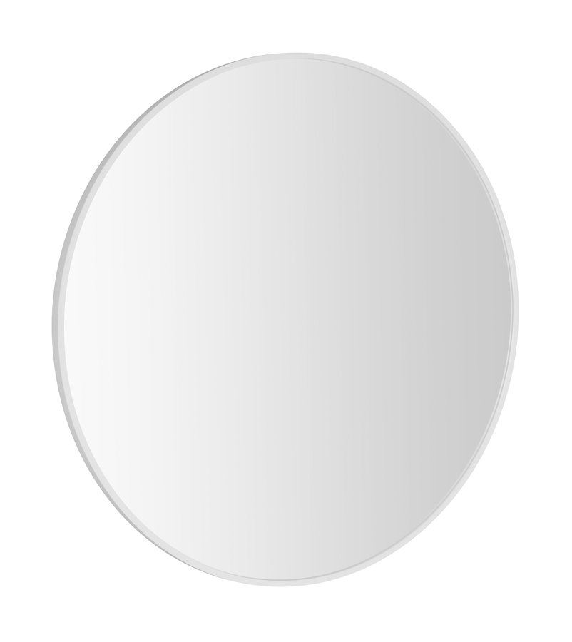 Levně Sapho NOTION SLIM kulaté zrcadlo v rámu ø 60cm, bílá mat