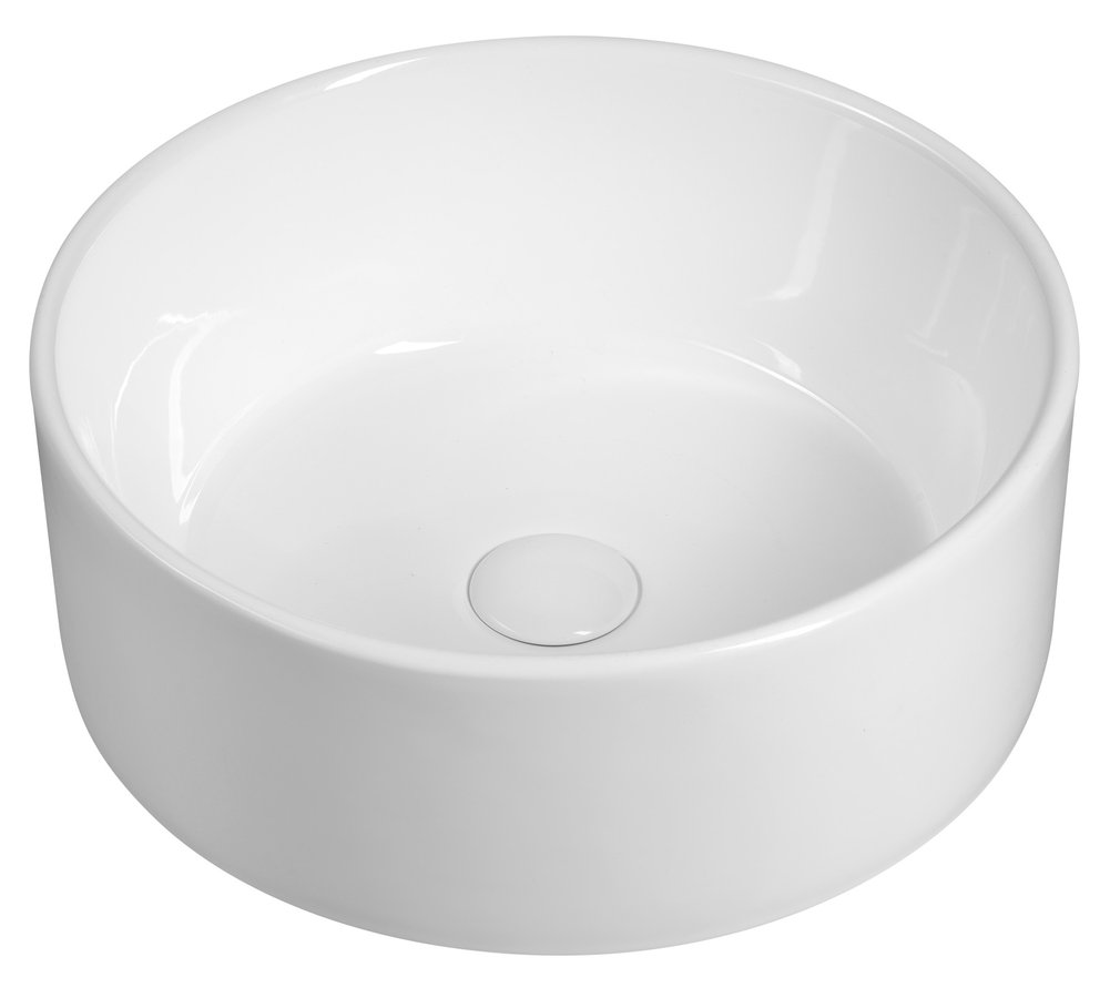 Sapho Keramické umyvadlo na desku; průměr 40cm; bílá