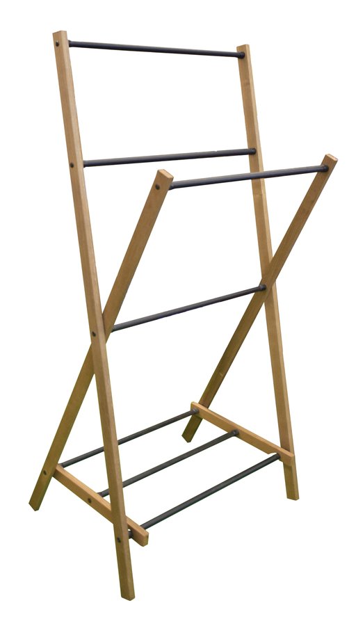 Levně Aqualine WING skládací stojan na ručníky 58x103x35cm, jasan