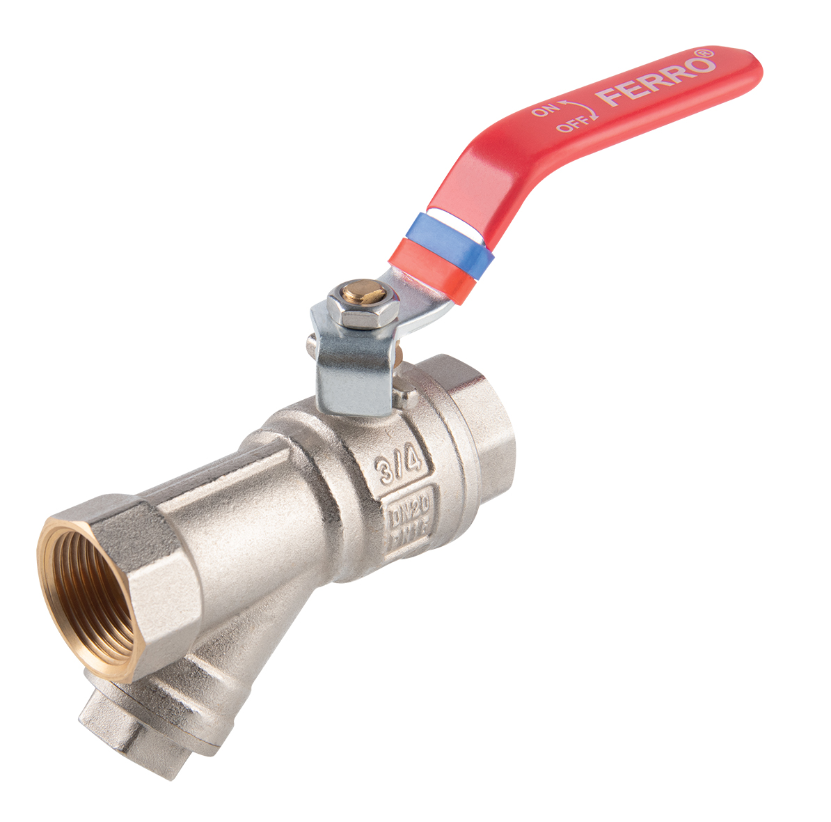 Levně Novaservis Kulový plnoprůtočný kohout s filtrem, páka MM 5/4" (KFPZF4)