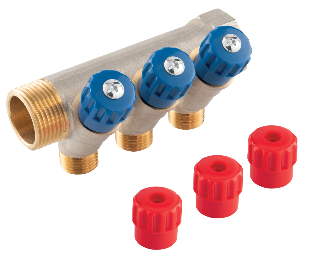 Levně Novaservis Sanitární rozdělovač 1"x1/2", 3-cestný (RDW250300)