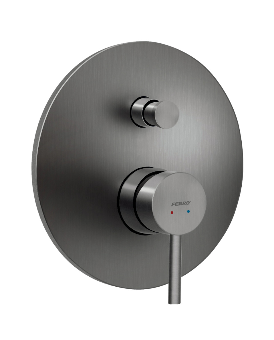 Levně Novaservis Sprchová podomítková baterie Ciriculus, gun metal (BCK7PGM)