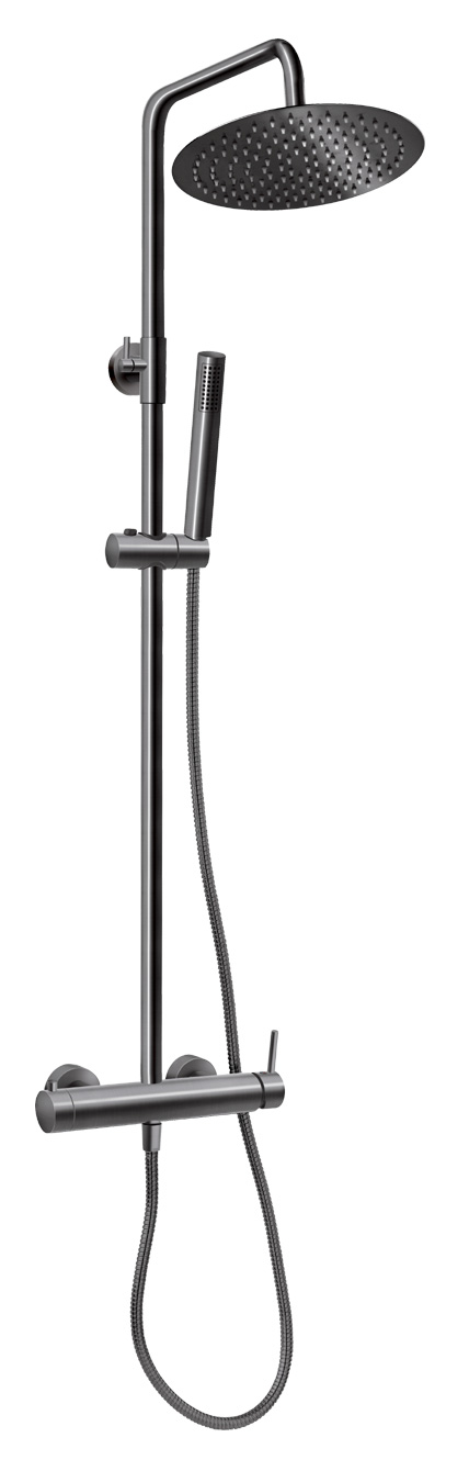 Levně Novaservis Sprchový set + sprchová baterie Ciriculus, gun metal (NP85-BCK7UGM)