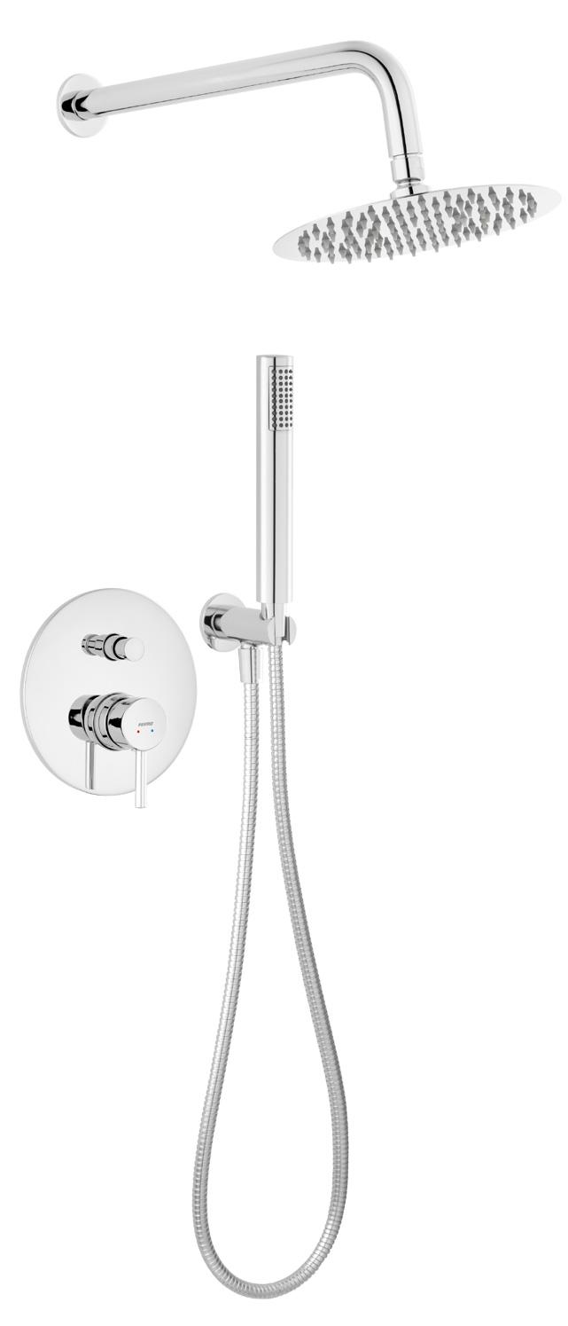 Levně Novaservis Sprchová sada podomítková Ciriculus, chrom (BCK7P-SET1-S)