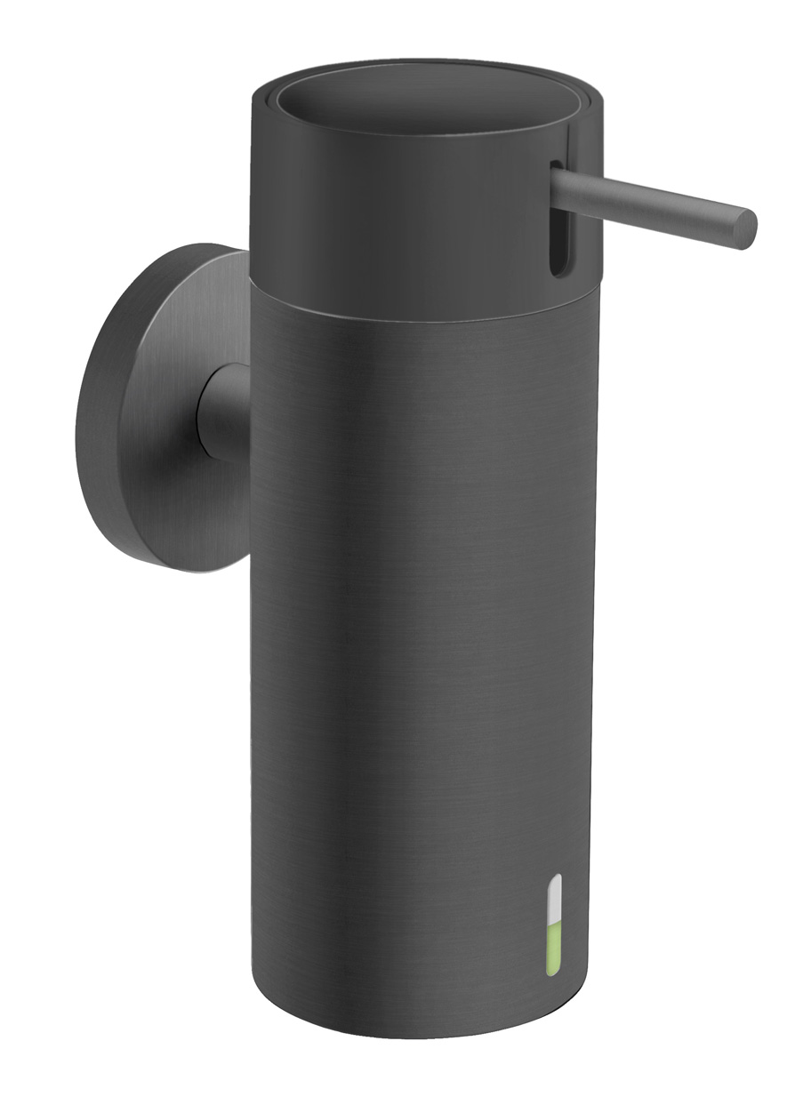 Levně Novaservis Dávkovač mýdla SMILE, gun metal (ASM34GM)