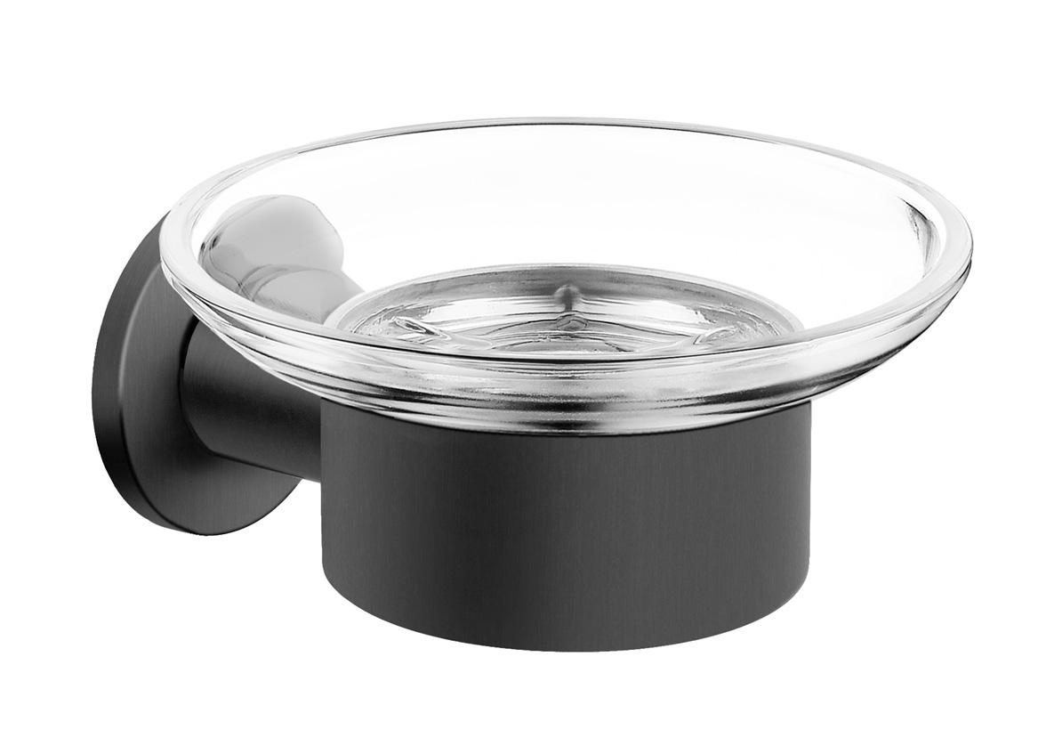 Levně Novaservis Mýdlenka SMILE, gun metal (ASM02GM)