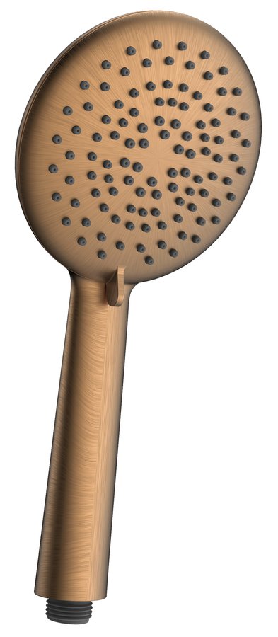 Levně Sapho Ruční masážní sprcha, 5 režimů sprchování, silikon trysky, průměr 120mm, ABS/měď mat