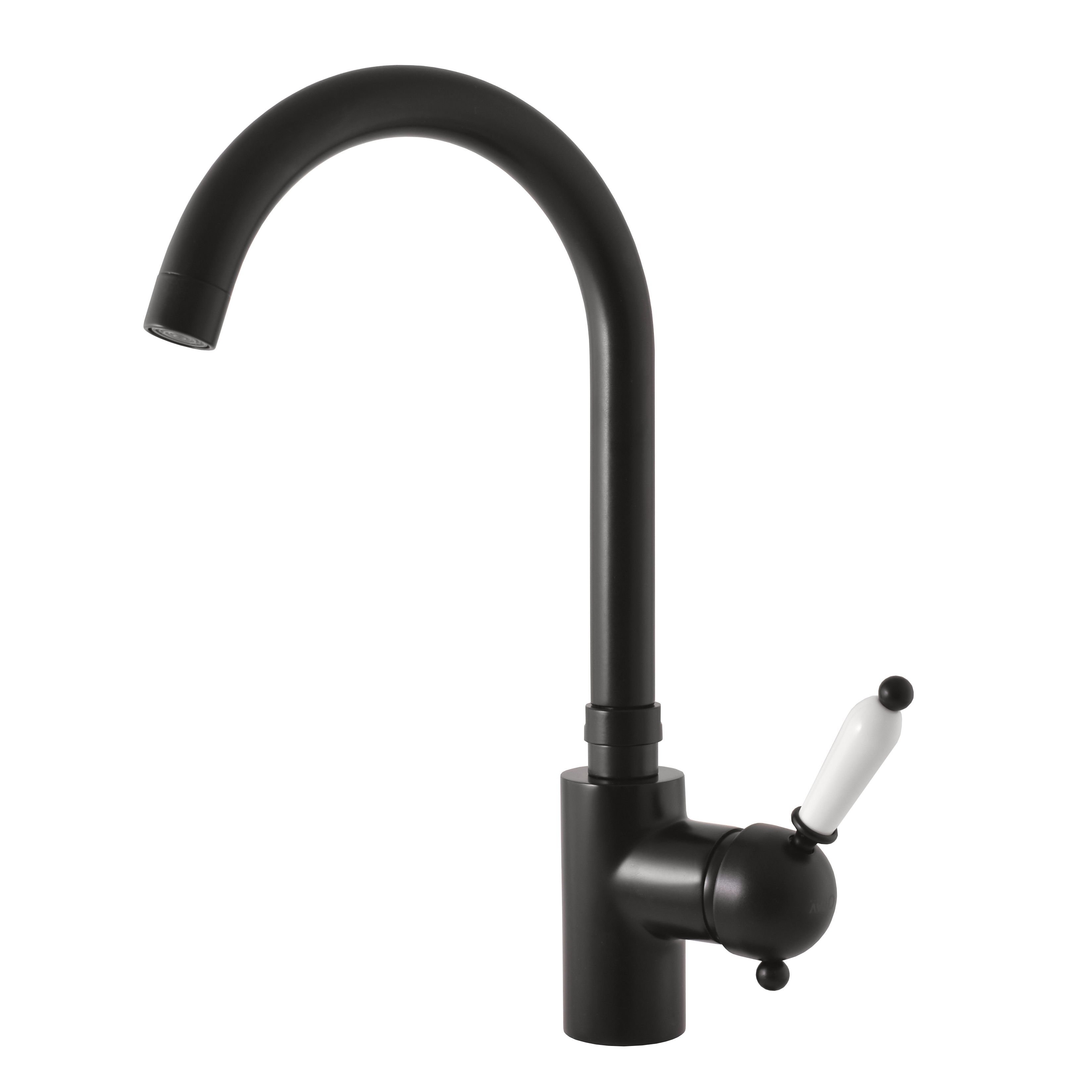 LABE - Dřezová baterie, Černá matná, L519.0/4CMAT, RAV Slezák - připojení 3/8"