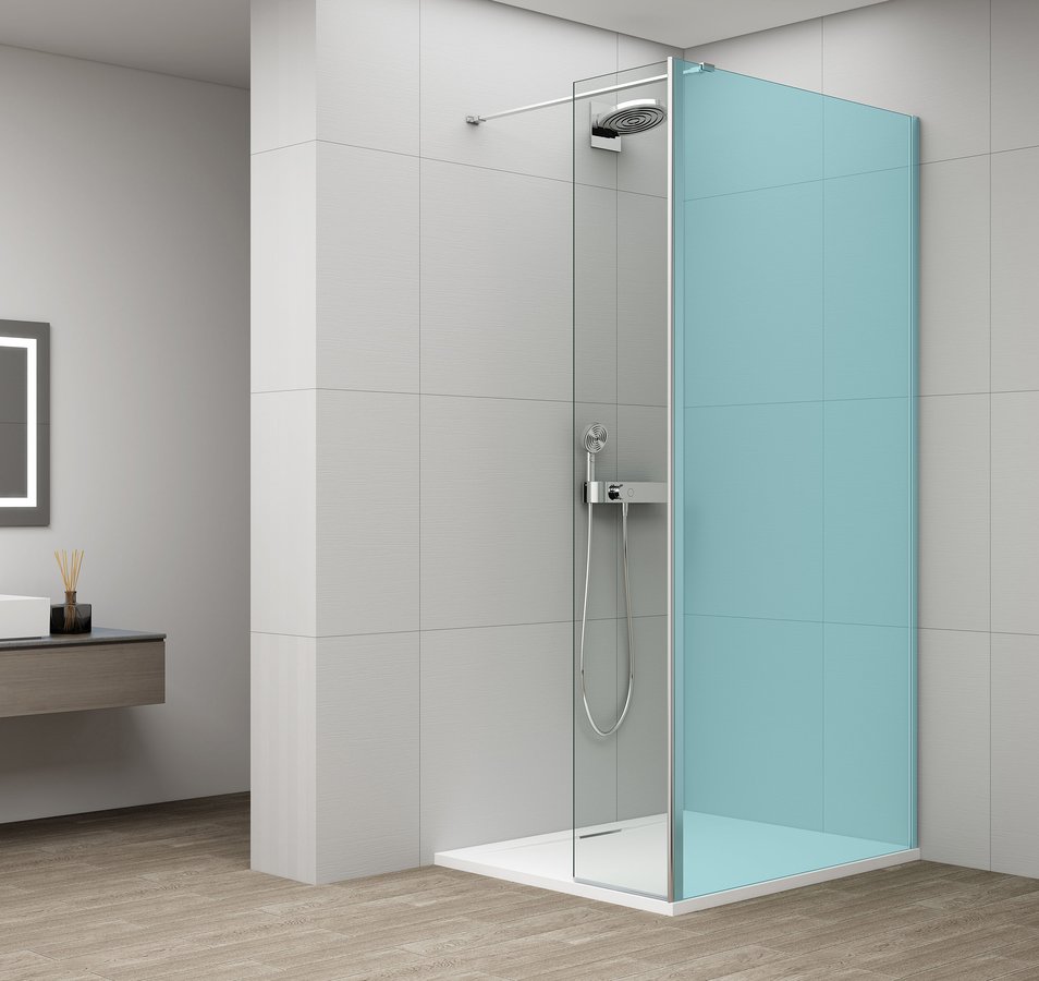 Levně Polysan ESCA otočný panel k instalaci na fixní sklo, 300mm, chrom