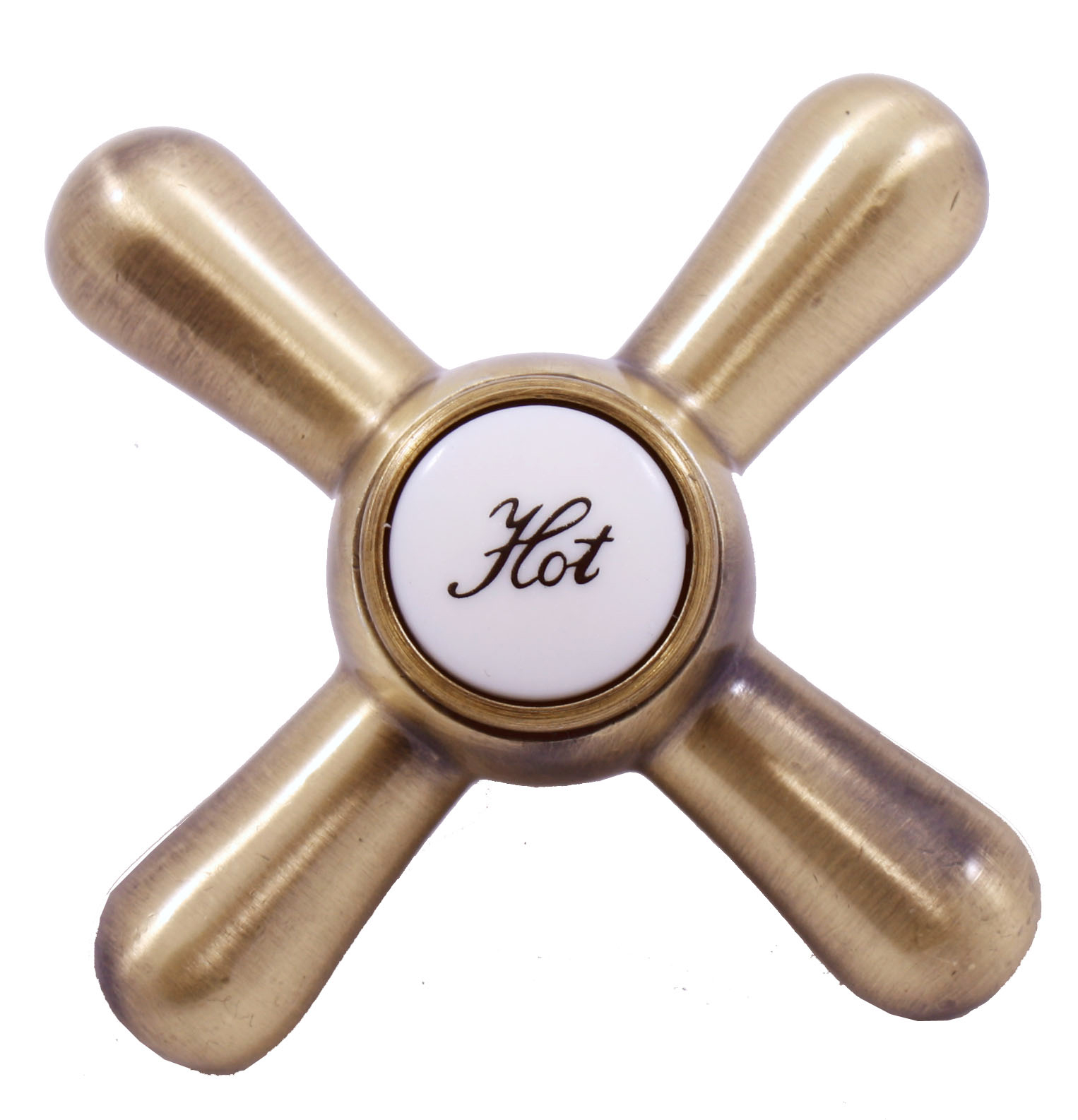 Levně Ručka RETRO - teplá voda, Stará mosaz (Bronz) KR1002SM, RAV Slezák