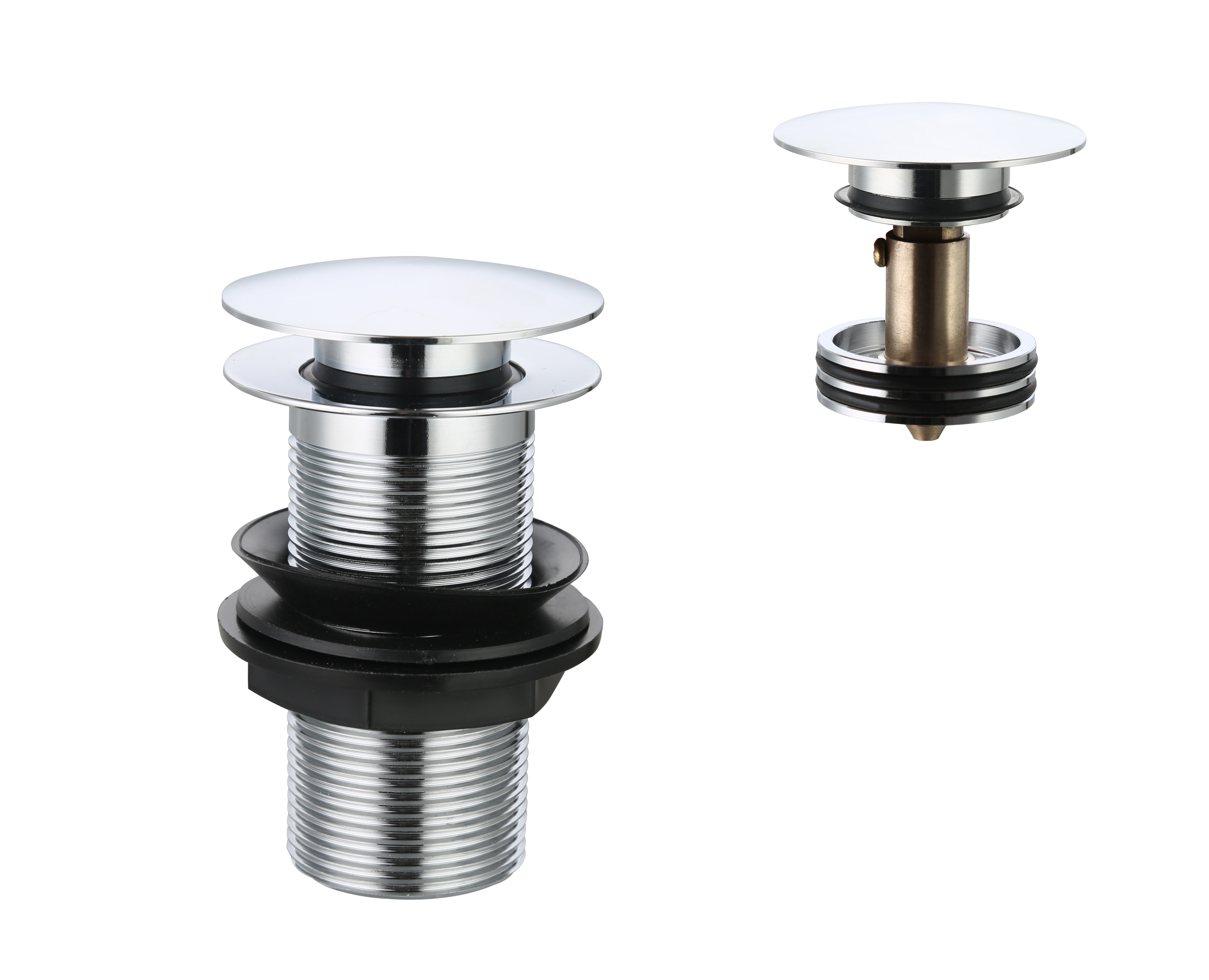 Levně Výpusť umyvadlová 5/4'' CLICK-CLACK bez přepadu , Nikl - kartáčovaná MD0798IN, RAV Slezák
