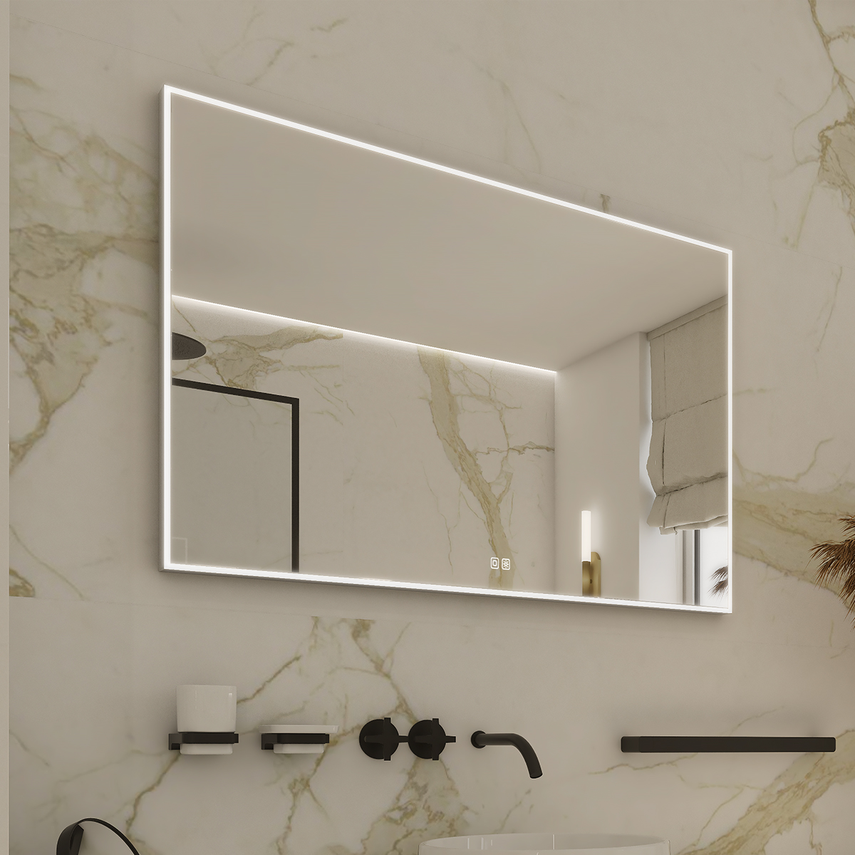 Nimco LED zrcadlo 80 x 70, dotykový senzor