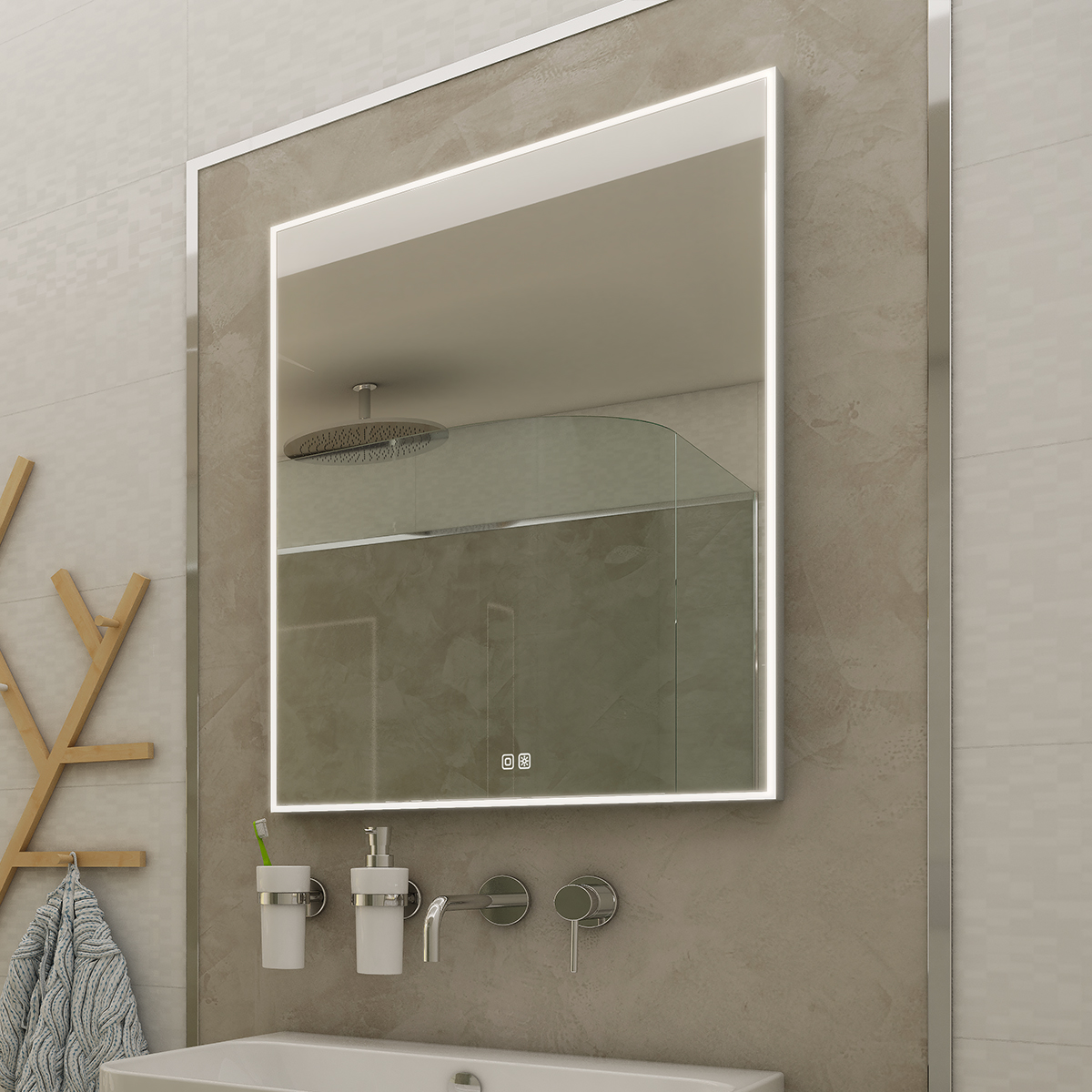 Nimco LED zrcadlo 50 x 70, dotykový senzor