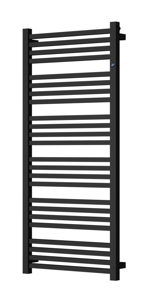 Instalprojekt Koupelnový radiátor STICK černá barva — Barva - Černá , Doporučená topná tyč (W) - 400, Rozměr A - 50, Rozměr C - 75, Skutečný rozměr radiátoru (v mm) - 500 × 740 mm, Typ připojení - Klasické (na rozteč)