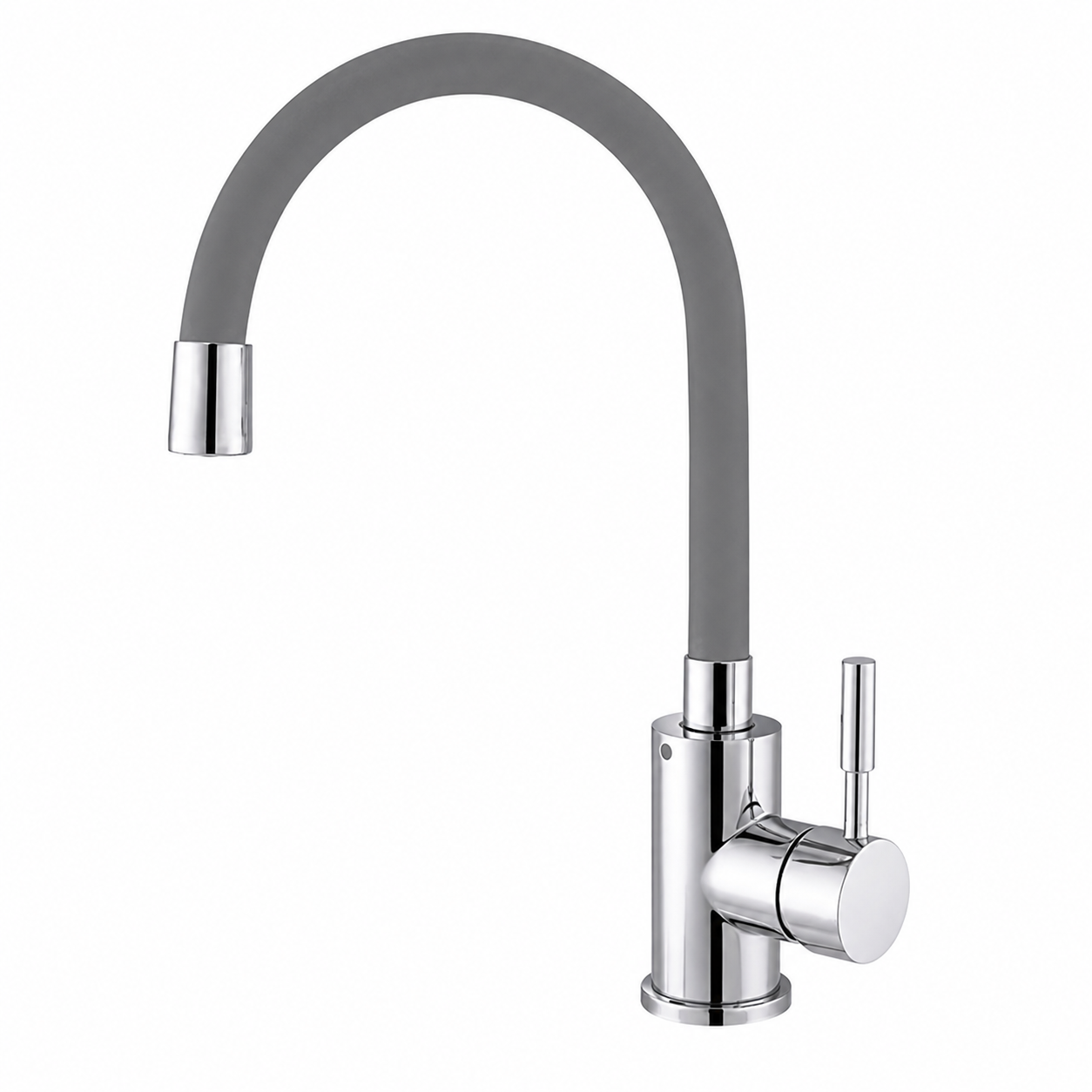 MIXXUS SUS-011 CHROME REFL.GRAY stojánková dřezová baterie, flexibilní ramínko, šedá/chrom