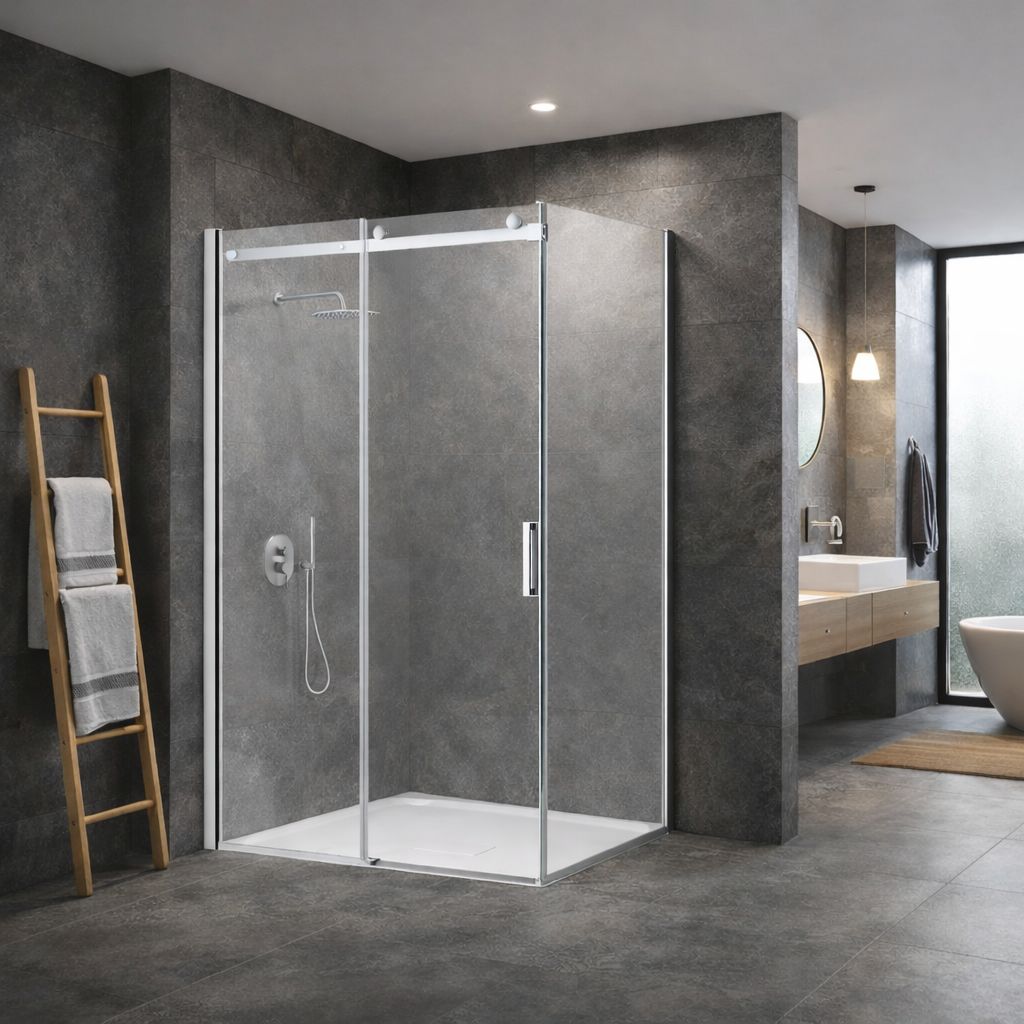 HOPA Pevná boční stěna PANEL BELVER CHROM NEW — Barva rámu - Chrom/Leštěný hliník (ALU), Pevná stěna - 90 cm, Směr zavírání - Univerzální Levé / Pravé, Výplň - Čiré bezpečnostní sklo - 8 mm