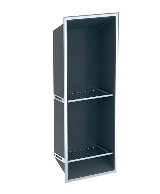 Geberit 154.291.00.1 - Výklenek do stěny s policemi, 30x80x14 cm, tmavě šedá