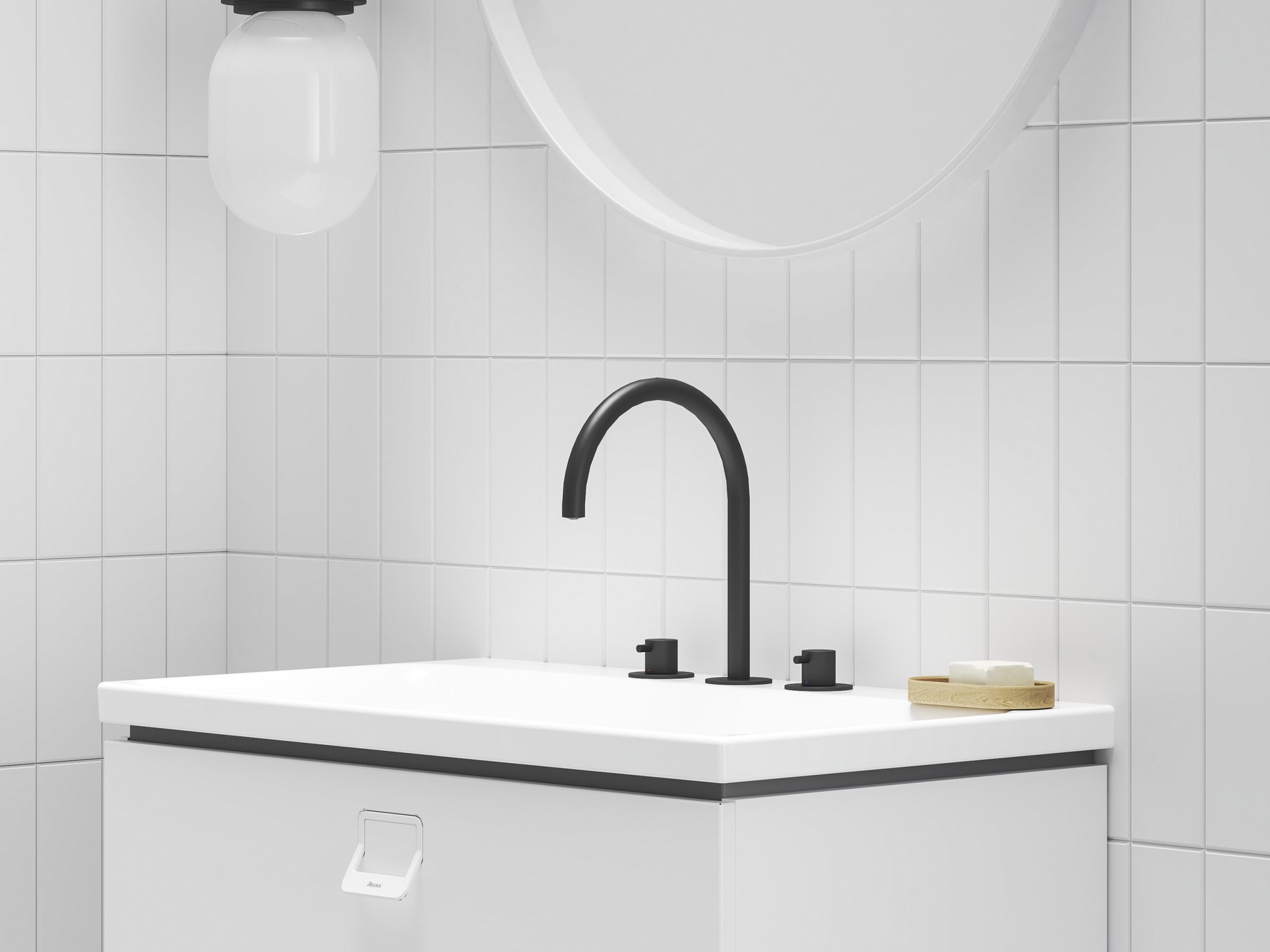 Ravak ES 018.20BLM Umyvadlová stojánková 3-otvorová baterie 270 mm bez výpusti, černá matná