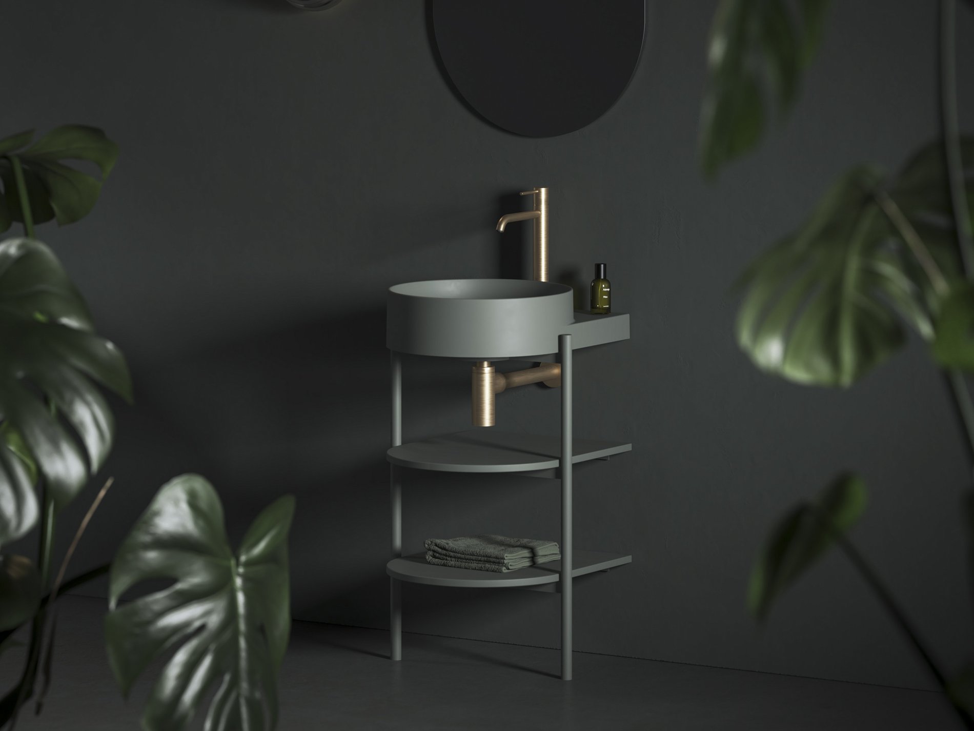 Ravak Konstrukce pod umyvadlo CS Yard 40, Grey Green