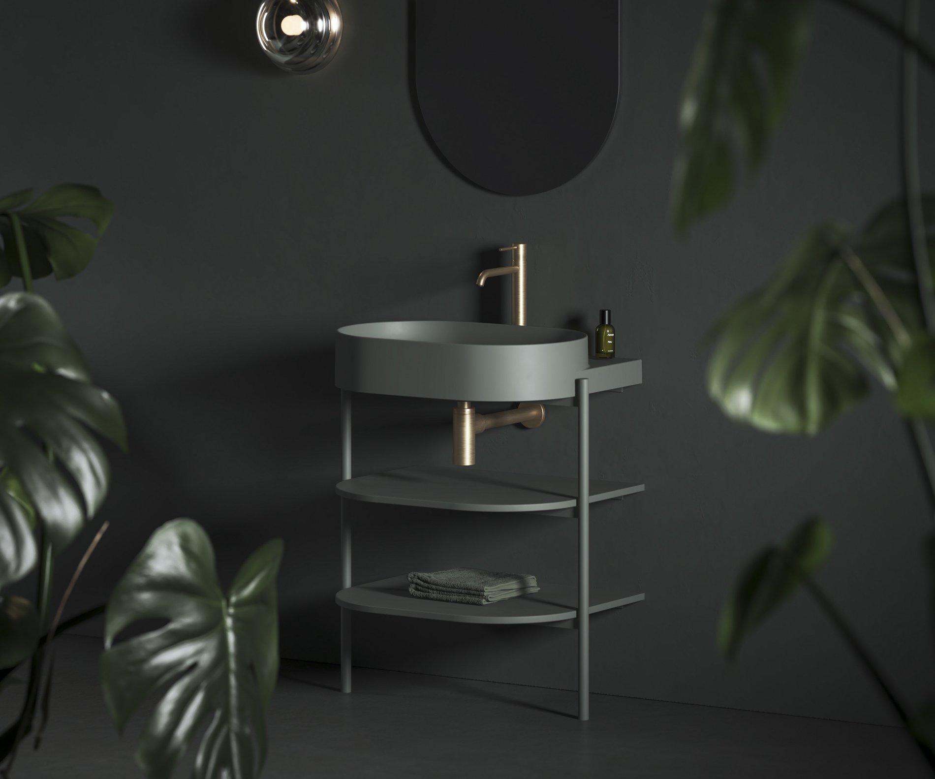 Ravak Konstrukce pod umyvadlo CS Yard 60, Grey Green