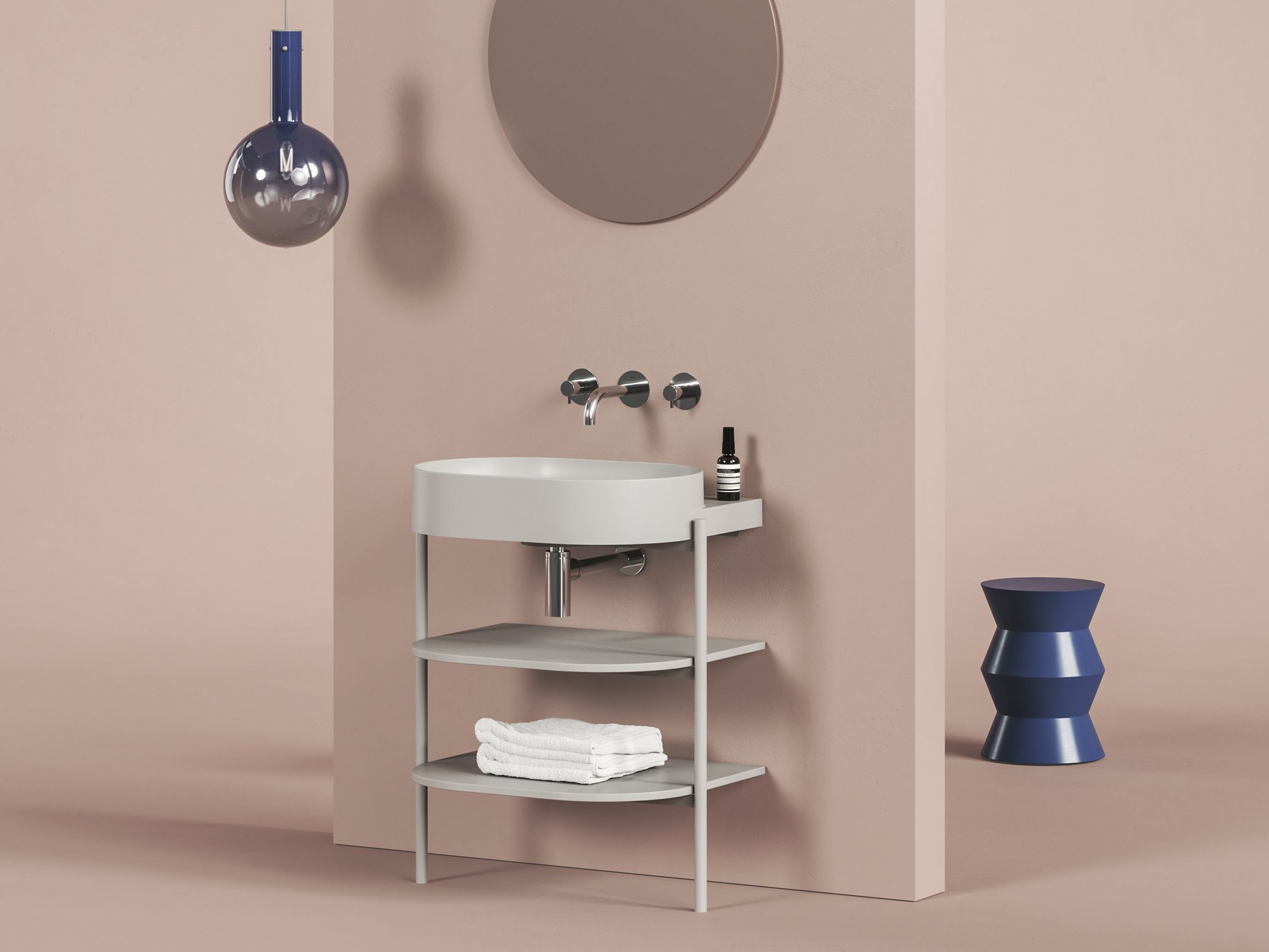 Ravak Konstrukce pod umyvadlo CS Yard 60, Smoke Grey