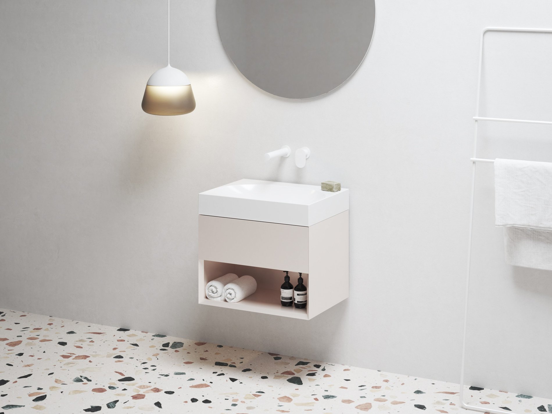 Ravak SD Lite 60 skříňka pod umyvadlo Alabaster Pink