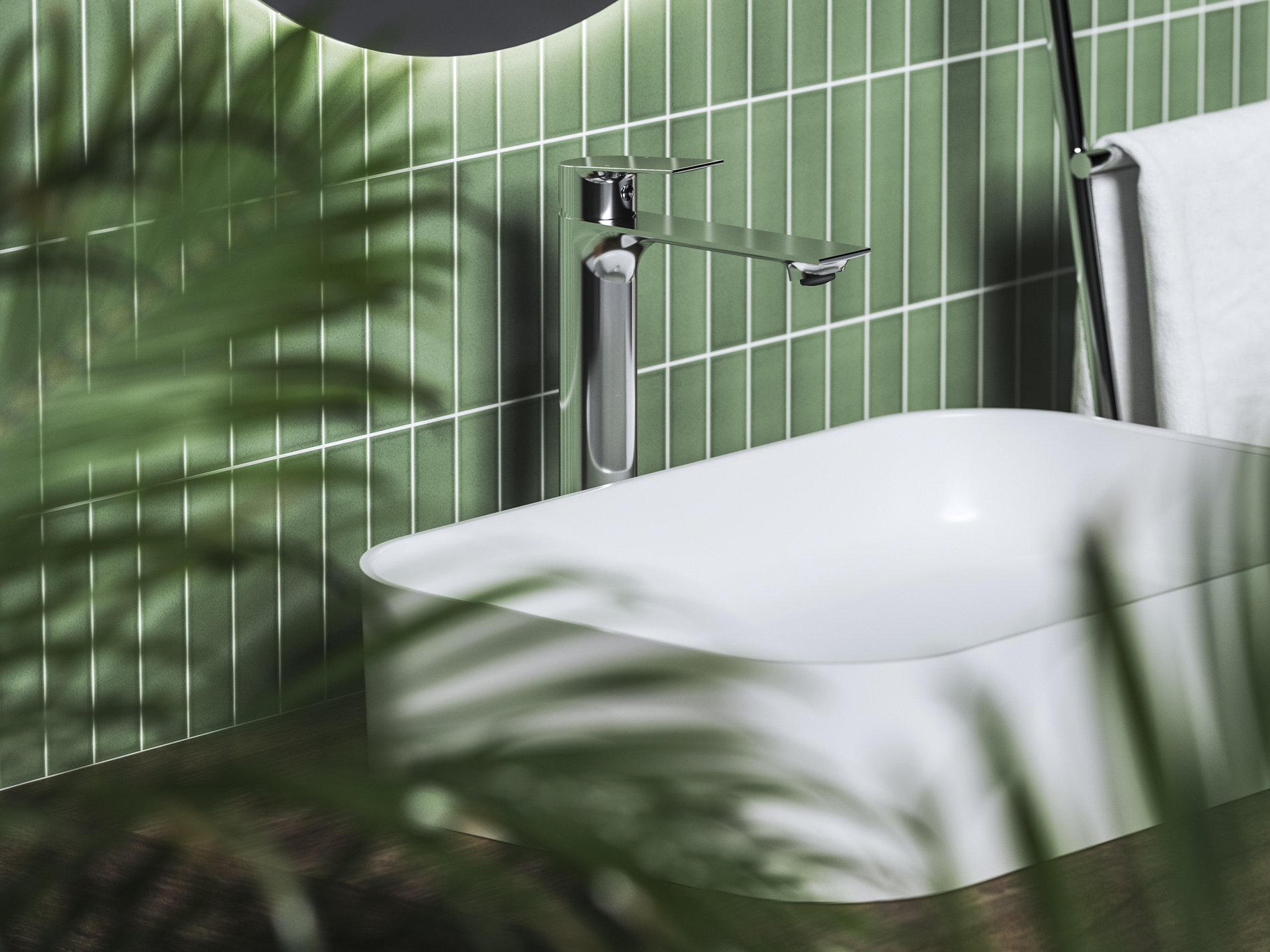 Ravak PN 015.00CR Umyvadlová stojánková baterie 300 mm bez výpusti, chrom