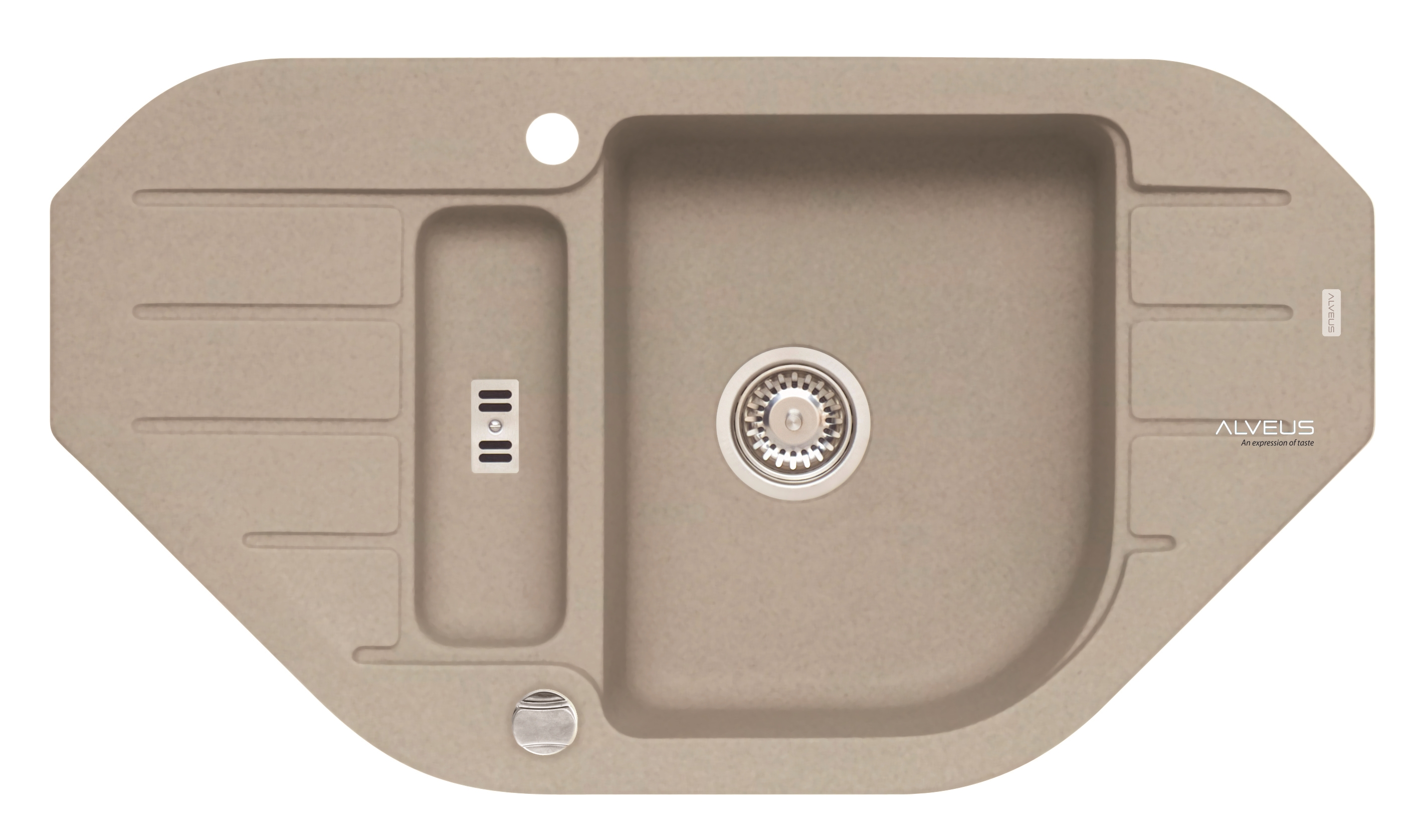 Alveus NIAGARA 60/ 02 PEBBLE (900x500mm)+ pop- up sifon