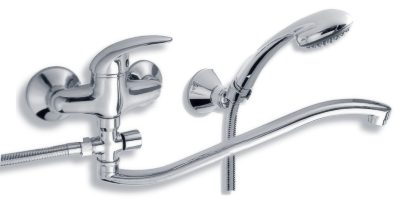 Novaservis Vanová paneláková baterie 100 mm Metalia 55 chrom