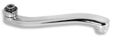 Novaservis Výtokové ramínko prohnuté 25 cm chrom