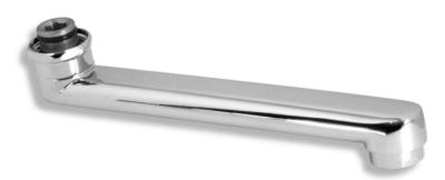 Novaservis Výtokové ramínko 20 cm rovné chrom