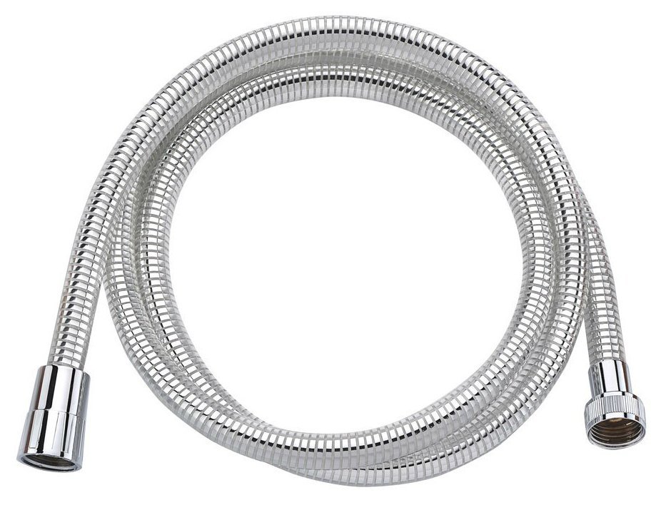 Levně Aqualine LASER plastová sprchová hadice, 150cm, chrom/bílá