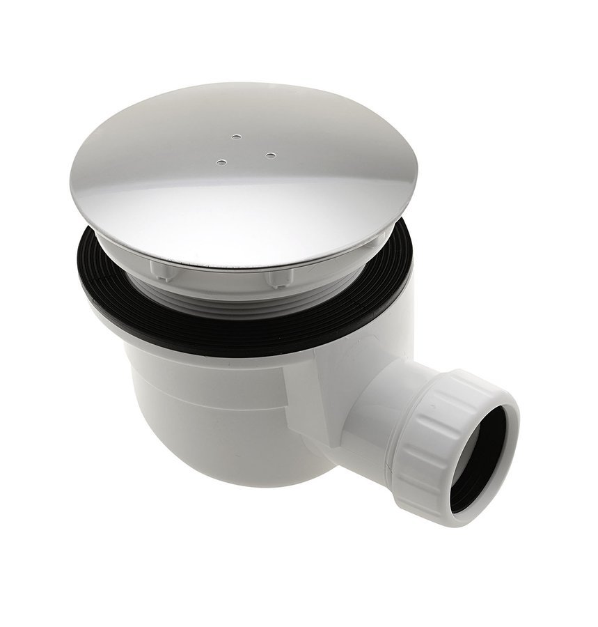 GELCO vaničkový sifon, průměr 90mm, DN40, krytka nerez lesk