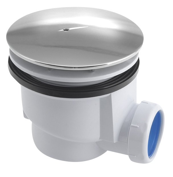 Aqualine Vaničkový sifon, průměr 90mm, DN40, krytka ABS/chrom