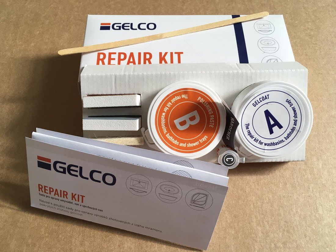 Gelco REPAIR SET opravná sada pro litý mramor