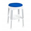 HANDICAP stolička otočná, nastavitelná výška, bílá/modrá obrázek č.: 1