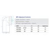 Připojovací WC koleno 90° x 110 mm - dopojovací odpadní koleno s manžetou obrázek č.: 2