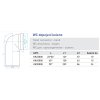 Připojovací WC koleno 45° x 110 mm - dopojovací odpadní koleno s manžetou obrázek č.: 2
