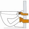 Excentrická připojovací souprava DN 90/110 pro zvýšení závěsného wc - 2,5cm obrázek č.: 2
