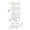 Radiátor Kronos 600x1182 mm - BÍLÁ-LAK obrázek č.: 7