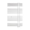 Koupelnový radiátor ASTRO - 600 × 1610 mm, výkon 1498 W, Bílý (C35 white silk) - Hopa obrázek č.: 5