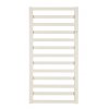 Koupelnový radiátor POPPY - 400 × 1630 mm, výkon 585 W, Bílý (C35 white silk), Spodní připojení - Hopa obrázek č.: 4