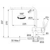 FRANKE 115.0625.527 FC 5523.502 ATLAS NEO SENSOR dřezová baterie s vytahovací sprchou - celonerez černá, PVD obrázek č.: 2