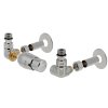 Vision - připojovací armatura pro spodní krajní, rozdělené připojení s termostatickou hlavicí nalevo - lesklý chrom (Matice Pex - Alpex 16x2 mm) + krycí sada obrázek č.: 1